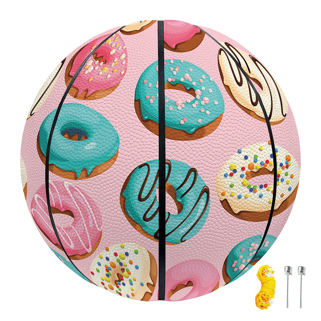 Cute Donut Pattern Print Basketball