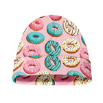 Cute Donut Pattern Print Beanie