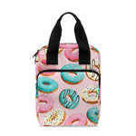 Cute Donut Pattern Print Bible Tote Bag