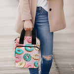 Cute Donut Pattern Print Bible Tote Bag