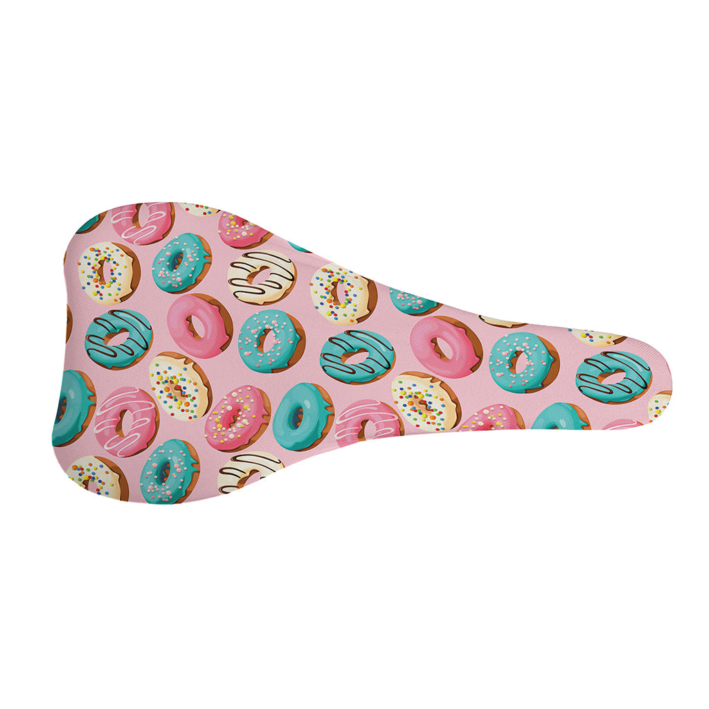 Cute Donut Pattern Print Bicycle Seat Cover