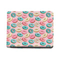 Cute Donut Pattern Print Bifold Wallet
