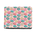 Cute Donut Pattern Print Bifold Wallet