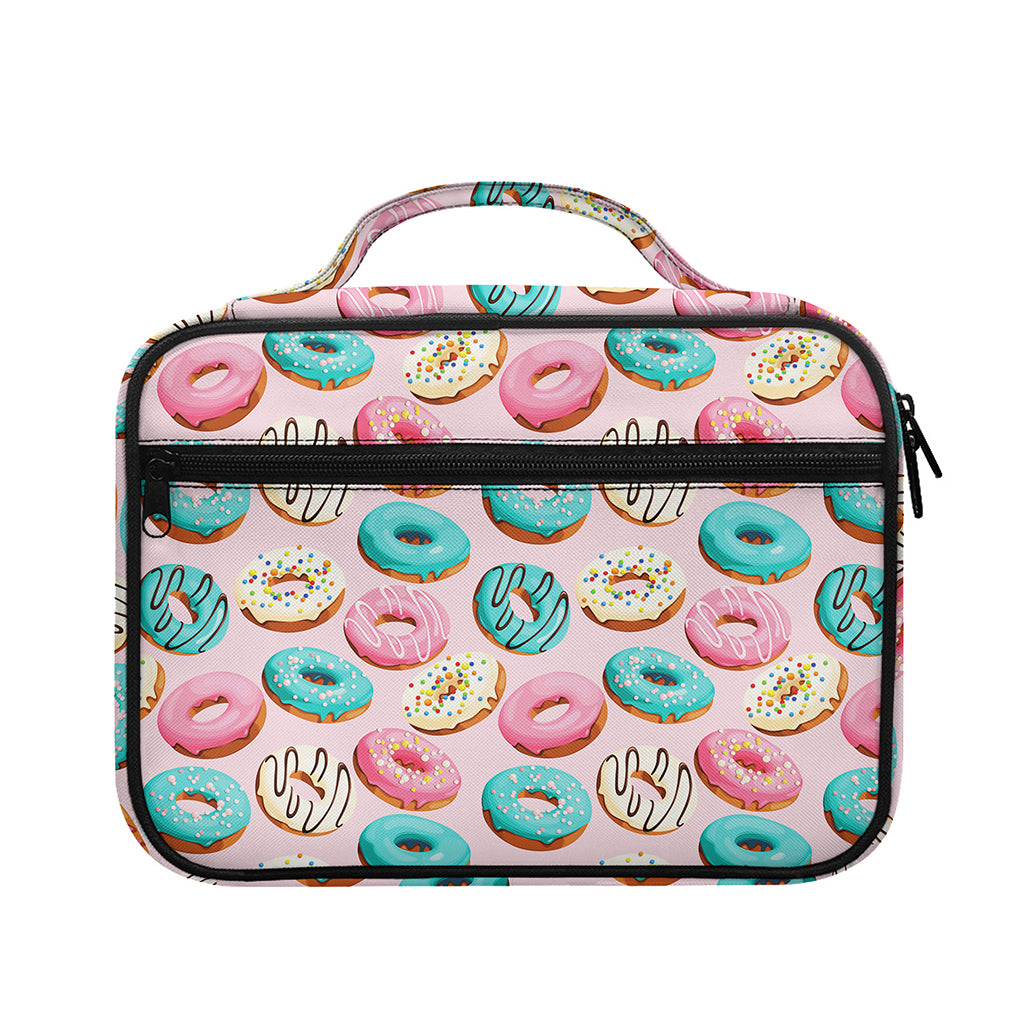 Cute Donut Pattern Print Briefcase Bible Bag