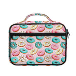 Cute Donut Pattern Print Briefcase Bible Bag