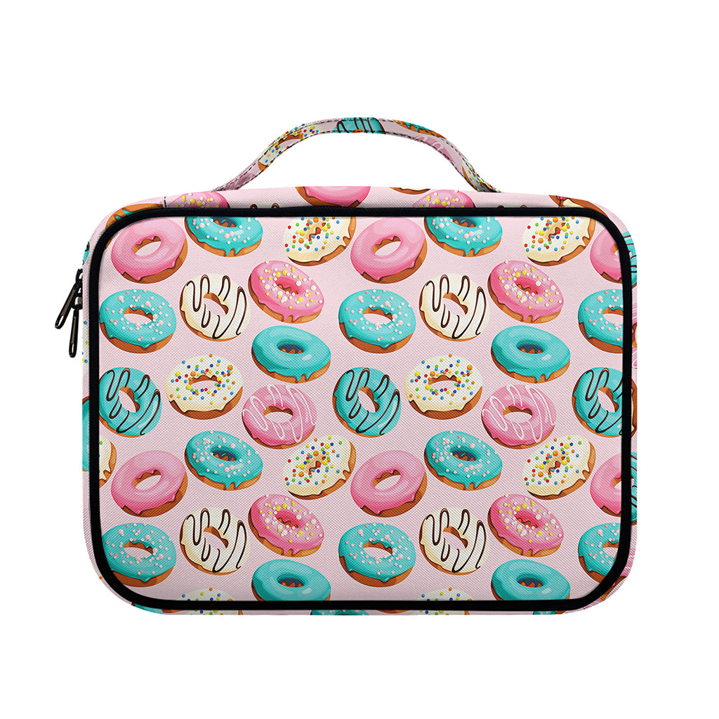 Cute Donut Pattern Print Briefcase Bible Bag