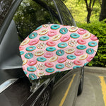 Cute Donut Pattern Print Car Side Mirror Covers