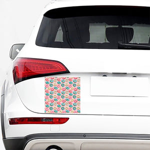 Cute Donut Pattern Print Car Sticker