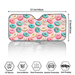 Cute Donut Pattern Print Car Windshield Sun Shade