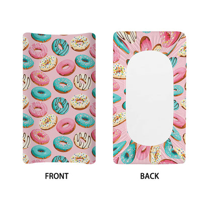 Cute Donut Pattern Print Changing Pad Cover