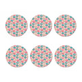 Cute Donut Pattern Print Coaster Set