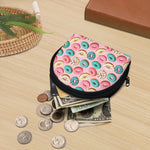 Cute Donut Pattern Print Coin Purse