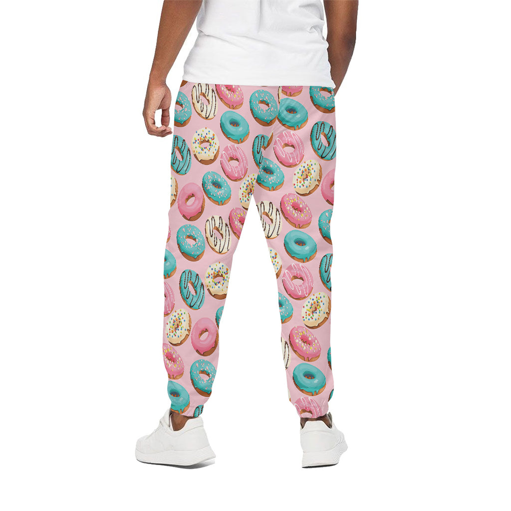 Cute Donut Pattern Print Cotton Pants
