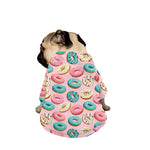 Cute Donut Pattern Print Dog Zip Up Jacket