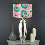 Cute Donut Pattern Print Drum Lamp Shade