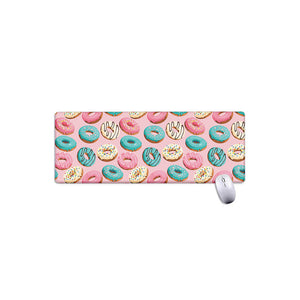 Cute Donut Pattern Print Extended Mouse Pad