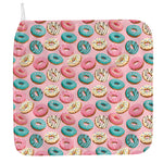 Cute Donut Pattern Print Hand Towel