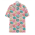 Cute Donut Pattern Print Hawaiian Shirt