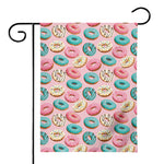 Cute Donut Pattern Print House Flag