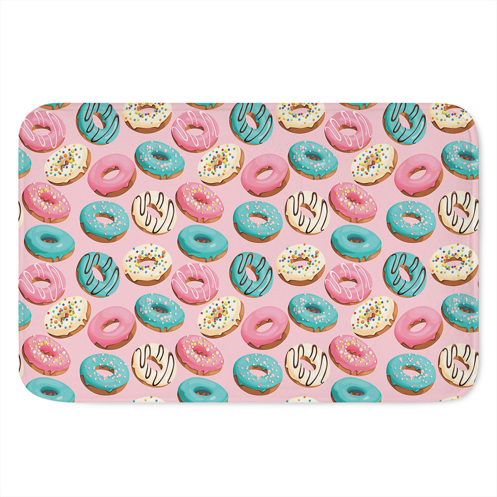 Cute Donut Pattern Print Indoor Door Mat