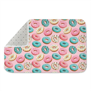 Cute Donut Pattern Print Indoor Door Mat