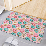 Cute Donut Pattern Print Indoor Door Mat