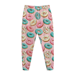 Cute Donut Pattern Print Jogger Pants