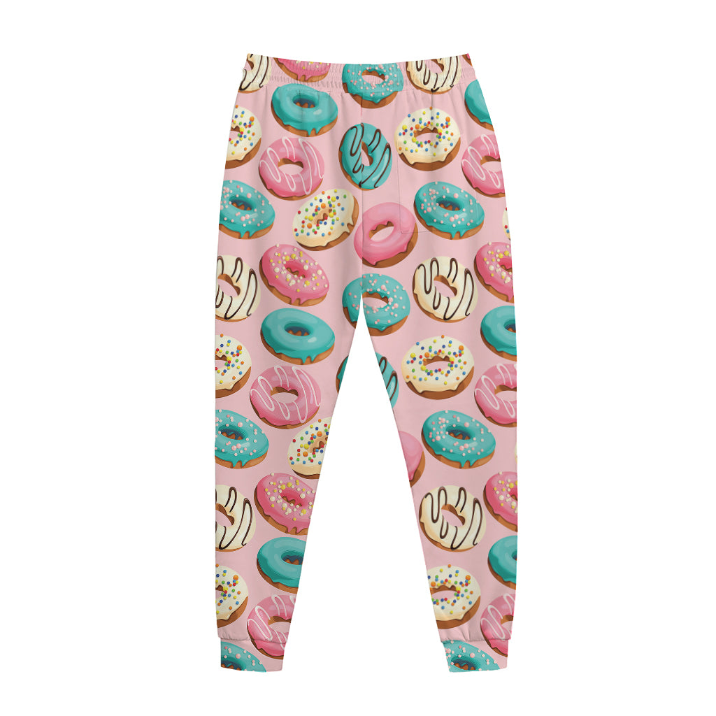 Cute Donut Pattern Print Jogger Pants