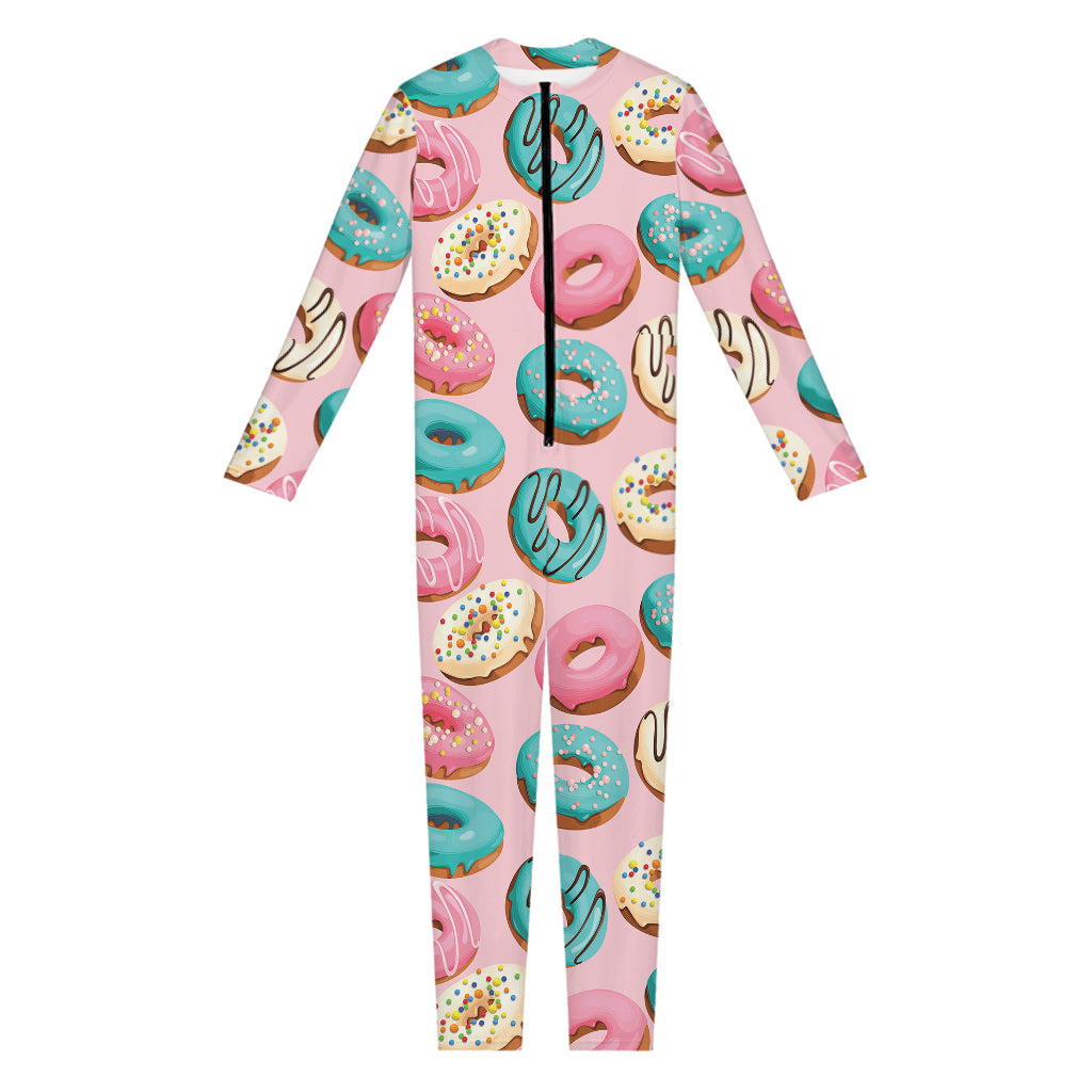 Cute Donut Pattern Print Jumpsuit