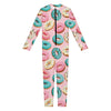 Cute Donut Pattern Print Jumpsuit