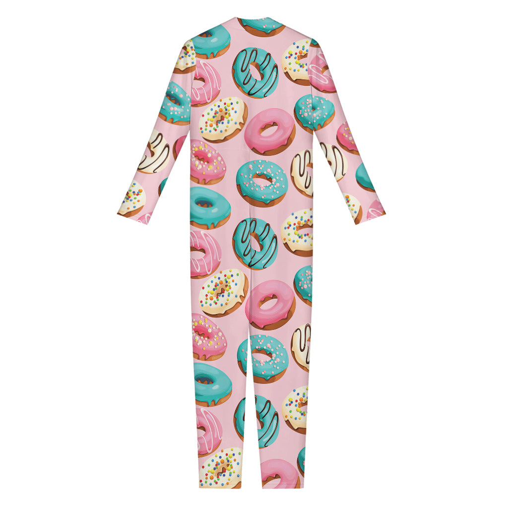 Cute Donut Pattern Print Jumpsuit