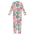 Cute Donut Pattern Print Jumpsuit