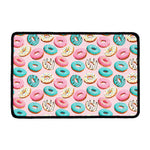 Cute Donut Pattern Print Kitchen Mat