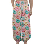 Cute Donut Pattern Print Lantern Pants