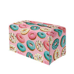 Cute Donut Pattern Print Leather Tissue Box Cover