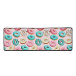 Cute Donut Pattern Print Long Kitchen Mat