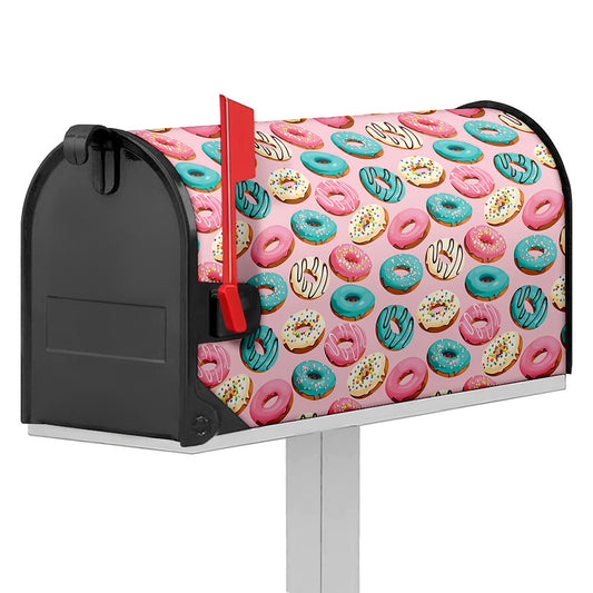 Cute Donut Pattern Print Mailbox Cover