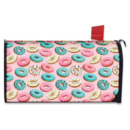 Cute Donut Pattern Print Mailbox Cover