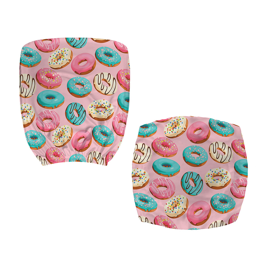 Cute Donut Pattern Print Office Chair Cover