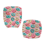 Cute Donut Pattern Print Office Chair Cover