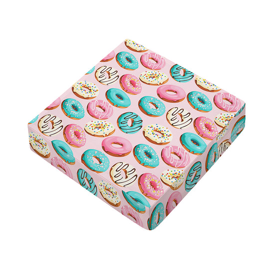 Cute Donut Pattern Print Outdoor Seat Cushion Cover