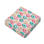 Cute Donut Pattern Print Outdoor Seat Cushion Cover