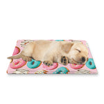 Cute Donut Pattern Print Pet Cooling Mat Cover
