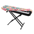 Cute Donut Pattern Print Piano Keyboard Cover