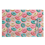 Cute Donut Pattern Print Placemat