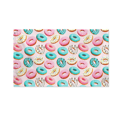 Cute Donut Pattern Print Polyester Flag