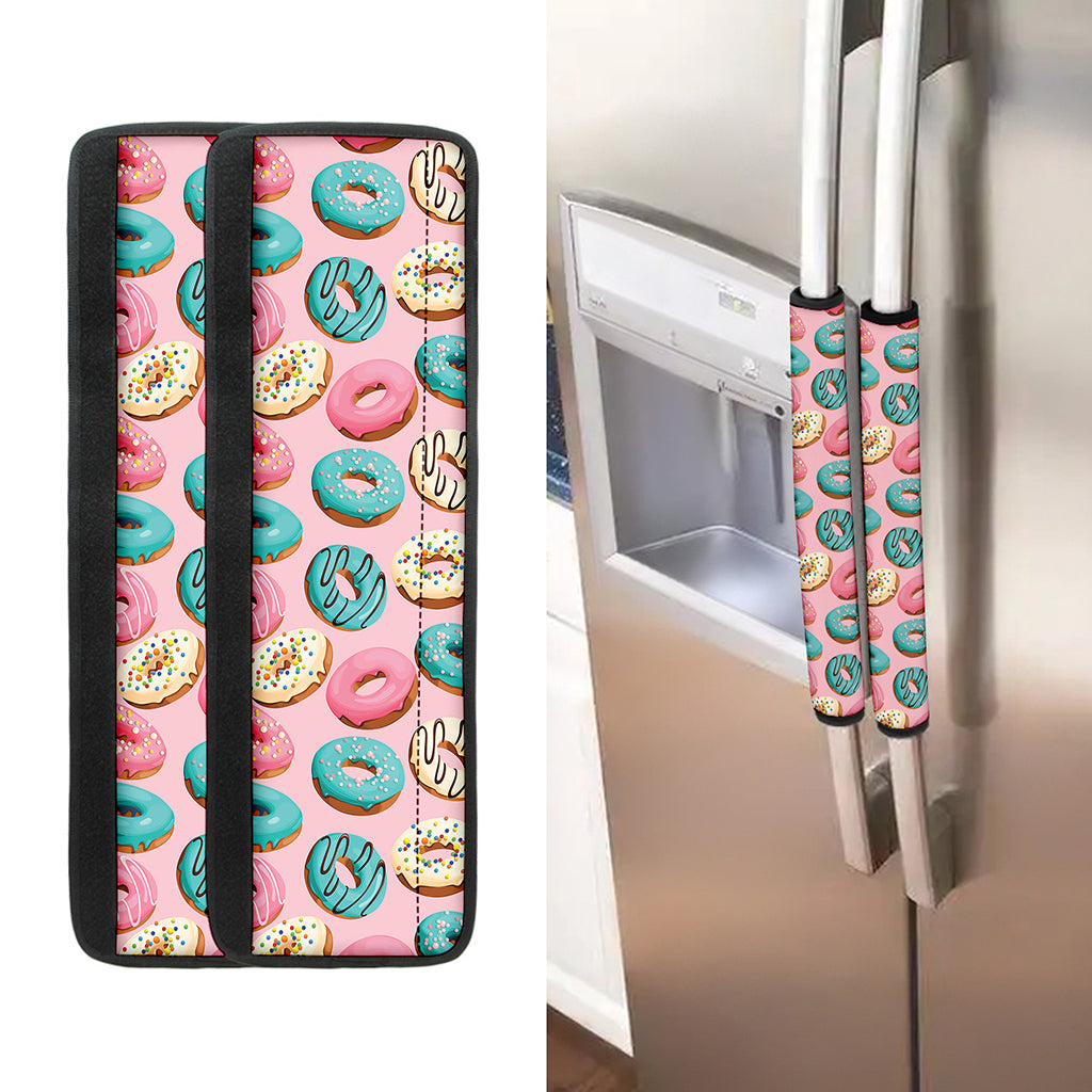 Cute Donut Pattern Print Refrigerator Handle Covers