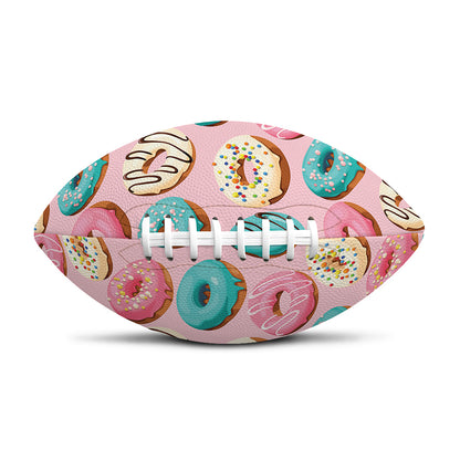 Cute Donut Pattern Print Rugby Ball