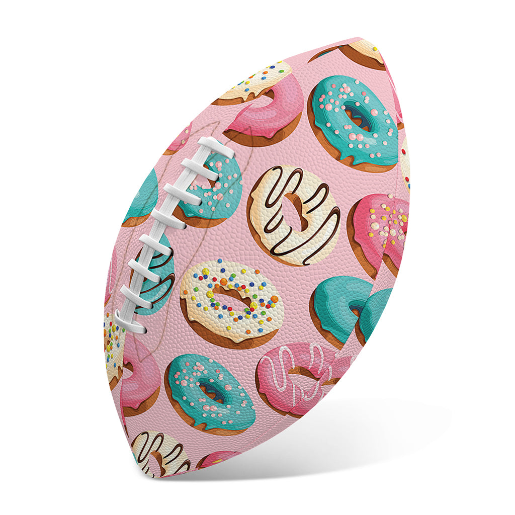 Cute Donut Pattern Print Rugby Ball