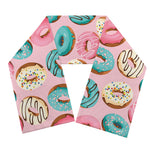 Cute Donut Pattern Print Scarf